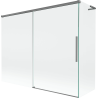 Mexen Rox L vonios ekranas, dviejų dalių, slankiojantis, 190 + 80 x 150 cm, skaidrus, gunmetal - 8C9L-190-080-95-00