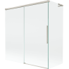 Mexen Rox L vonios ekranas, 2-durų stumdomas 150 + 70 x 150 cm, skaidrus, šlifuotas nikeliu - 8C9L-150-070-97-00