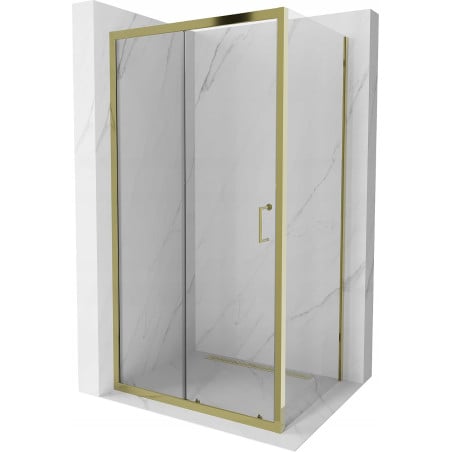 Mexen Apia stumdomas dušo kabinas 120 x 80 cm, skaidrus, auksinis - 840-120-080-50-00