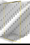 Mexen Apia stumdomas dušo kabina 140 x 70 cm, skaidri, auksinė - 840-140-070-50-00