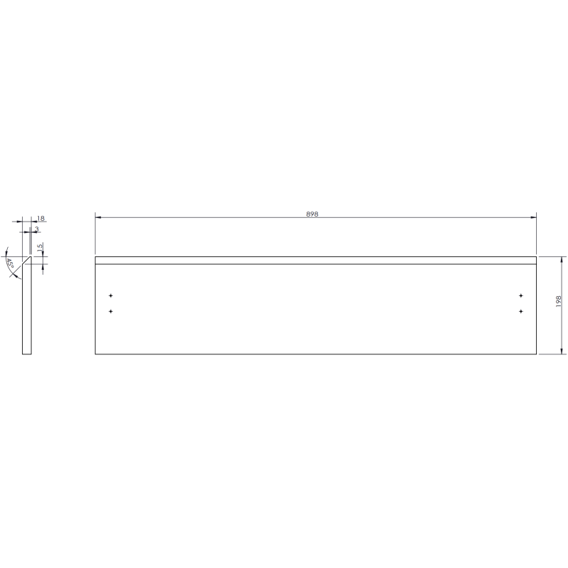 Mexen Rivel vonios spintelė 90 cm su kriaukle Otis, 2 stalčiai, rifliuota, juoda matinė - 91A20-09047-2-BFF71-W18M71