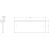 Mexen Rivel vonios spintelė 50 cm su kriaukle Vela, 2 stalčiai, rifliuota, juoda matinė - 91A20-05047-2-BFF71-W23M71