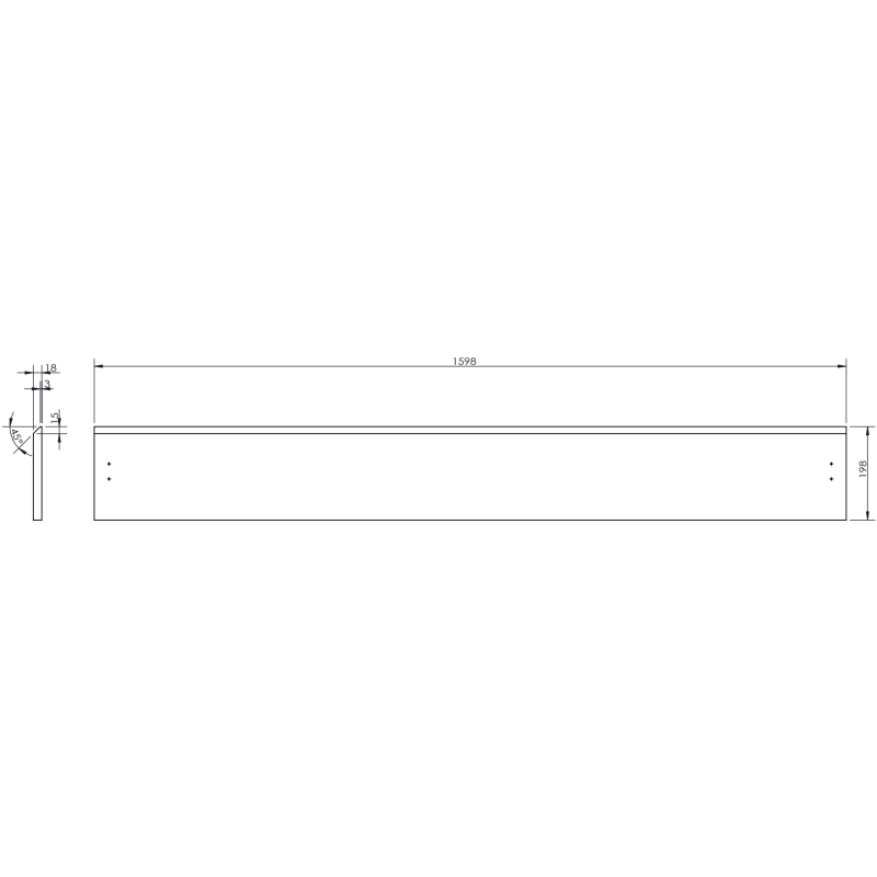 Mexen Rivel vonios spintelė 160 cm su praustuvu Vela, 2 stalčiai, rifliuota, pilka matinė/balta matinė -
