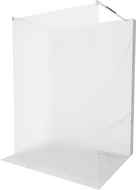 Mexen Kioto laisvai stovinti dušo sienelė 100 x 200 cm, matinė 8 mm, chromas - 800-100-002-01-30