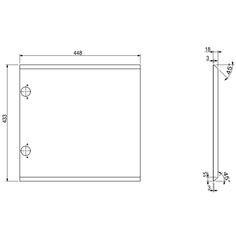 Mexen Rivel vonios kambario spintelė 45 cm su Otis kriaukle, 1 durys, rifliuota, pilka matinė/balta matinė - 91A21-04547-1-BF62?