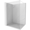 Mexen Kioto dušo siena Walk-in 130 x 200 cm, permatoma 8 mm, balta - 800-130-101-20-00