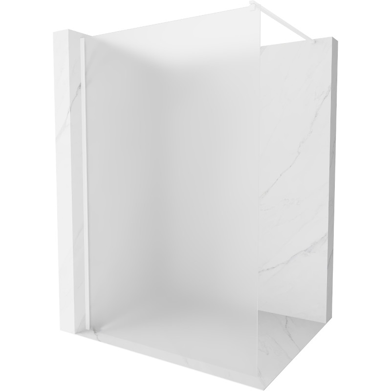 Mexen Kioto Dušo siena Walk-in 100 x 200 cm, matinė 8 mm, balta - 800-100-101-20-30
