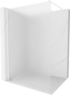 Mexen Kioto dušo sienelė Walk-in 100 x 200 cm, matinė 8 mm, balta - 800-100-101-20-30