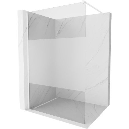 Mexen Kioto dušo siena Walk-in 70 x 200 cm, permatoma/šerkšna 8 mm, balta - 800-070-101-20-35