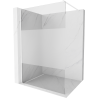 Mexen Kioto dušo siena Walk-in 70 x 200 cm, permatoma/šerkšna 8 mm, balta - 800-070-101-20-35