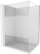 Mexen Kioto dušo siena Walk-in 100 x 200 cm, permatomas/matinis 8 mm, balta - 800-100-101-20-35