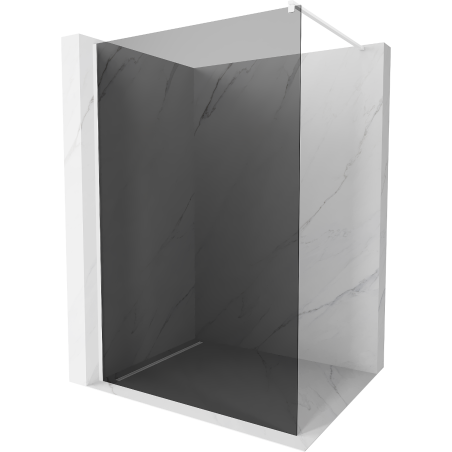 Mexen Kioto dušo siena Walk-in 70 x 200 cm, grafitas 8 mm, balta - 800-070-101-20-40