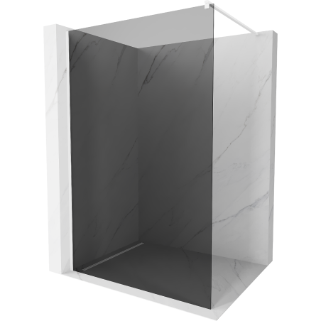 Mexen Kioto dušo siena Walk-in 90 x 200 cm, grafitas 8 mm, balta - 800-090-101-20-40