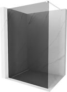 Mexen Kioto Ekranas dušui Walk-in 110 x 200 cm, 8 mm grafitas, baltas - 800-110-101-20-40