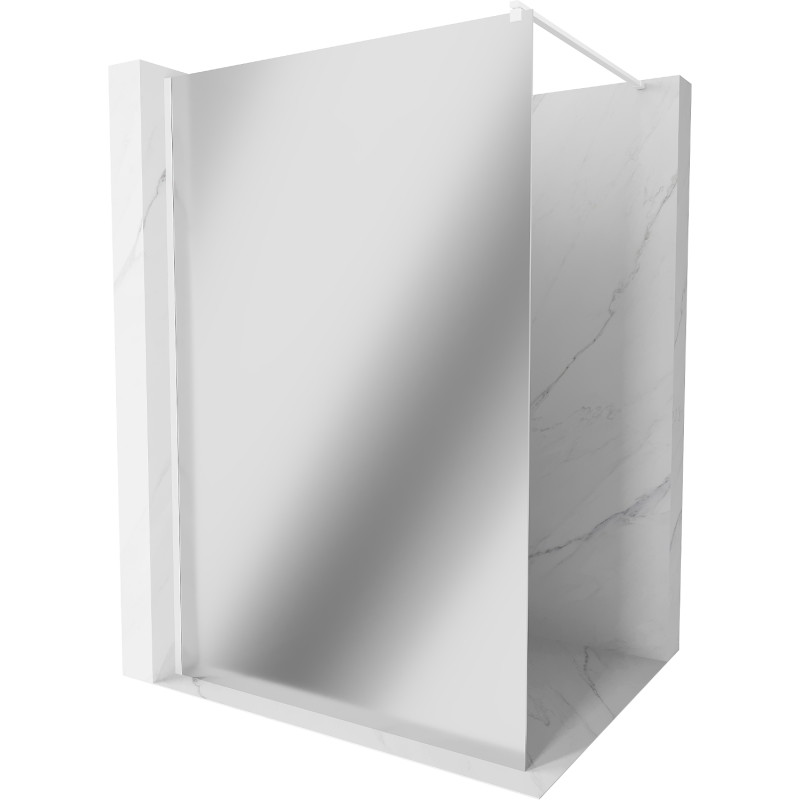Mexen Kioto dušo siena Walk-in 80 x 200 cm, veidrodis 8 mm, balta - 800-080-101-20-50
