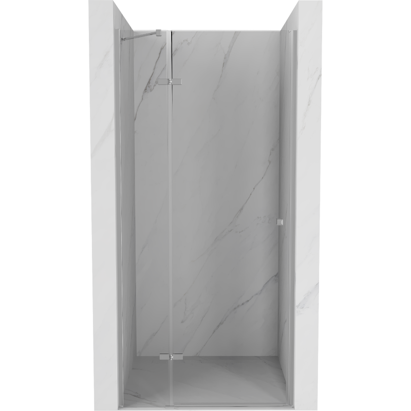 Mexen Roma pakreipiamos dušo durys 80 cm, Skaidrus, Chromo - 854-080-000-01-00