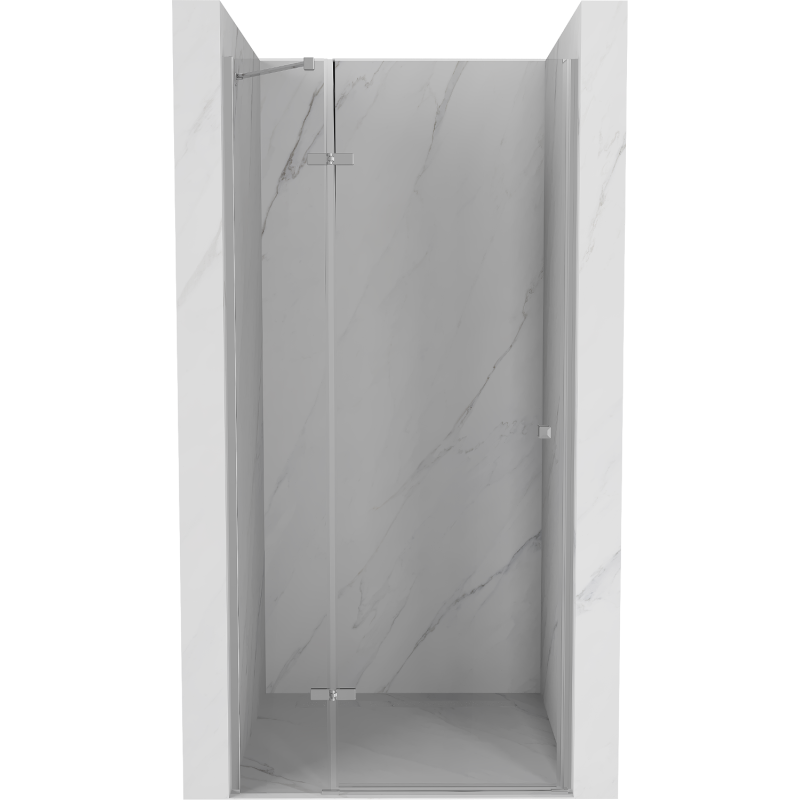 Mexen Roma 110 cm atidaromos dušo durys, permatomos, chromas - 854-110-000-01-00