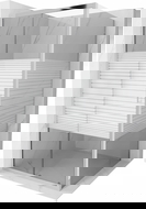 Mexen Apia stumetis stumdomas dušo kabina, balti dryžiai, chromas - 840-100-100-01-20