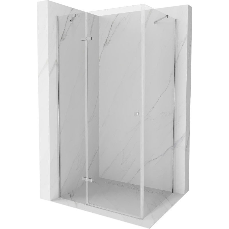 Mexen Roma varstoma dušo kabina 95 x 120 cm, permatomi, chromas - 854-095-120-01-00