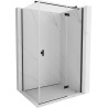 Mexen Mist-H T dušo kabina varstoma dešinė 80 x 100 cm, skaidri, juoda - 8A5T-080-100-70-00-P