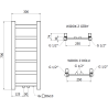 Mexen Bolt vonios radiatorius 700 x 300 mm, 141 W, baltas - W126-0700-300-00-20