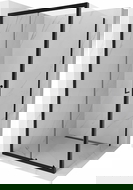 Mexen Apia 90 x 90 cm slankiojantis dušo kabinas, skaidri, juoda - 840-090-090-70-00