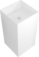 Mexen Xola-2 laisvai pastatomas iš konglomerato praustuvas 45 x 45 cm, matinė balta - 26594500