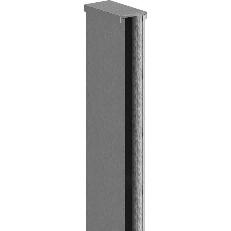 Mexen Uni-I1 sieninė dušo sienelės juosta 8 mm, šlifuota gun gray spalva - 800-00-66