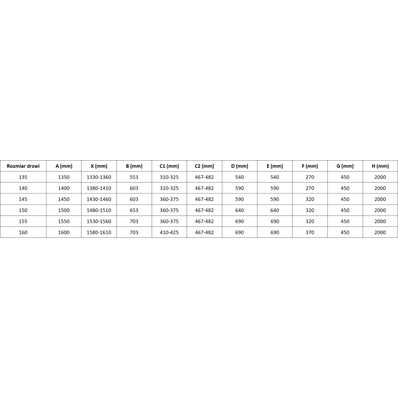 Mexen Mist L dešinės pusės dušo durys, 160 cm, juodas rėmas, juodos - 8A4L-160-001-70-70-P