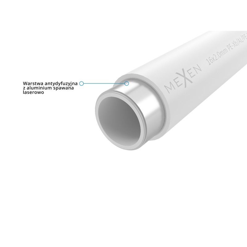 Mexen AL-L rura PE-Xb/AL/PE 16 x 2 mm, 200 m - W97101-1216-200