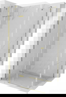 Mexen Roma dušo kabina su varstomomis durimis 110 x 80 cm, skaidri, auksinė - 854-110-080-50-00