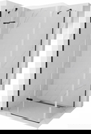 Mexen Roma dušo kabina su atveriamomis durimis 90 x 110 cm, skaidri, juoda - 854-090-110-70-00