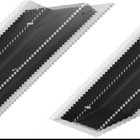 Mexen Roma dušo kabina atidaroma 70 x 80 cm, grafitas, chromas - 854-070-080-01-40