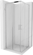 Mexen Rio kvadratinė dušo kabina 80 x 80 cm, skaidri, chromuota - 860-080-080-01-00