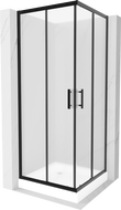 Mexen Rio kvadratinė dušo kabina 80 x 80 cm, matinė, juoda + dušo padėklas, baltas - 860-080-080-70-30-4510