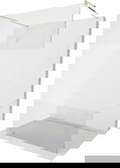 Mexen Kioto laisvai stovinti dušo siena 140 x 200 cm, permatoma/matinė 8 mm, auksinė - 800-140-002-50-35