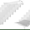 Mexen Kioto laisvai stovinti dušo siena 130 x 200 cm, skaidri 8 mm, chromas - 800-130-002-01-00