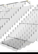 Mexen Kioto laisvai pastatoma dušo siena 120 x 200 cm, juodas raštas 8 mm, auksinė - 800-120-002-50-78