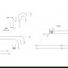 Mexen sieninė dušo rankena 40 cm Auksinė - 79211-50