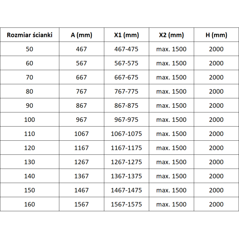Mexen Lunar dušo sienelė Walk-in kairė 120 x 200 cm, skaidri 8 mm, šlifuotas auksinis - 830-120-000-55-00-L