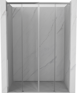 Mexen Rox Dvigubos stumdomos dušo durys 140 cm, skaidrios, chromuotos - 8C2-140-002-01-00