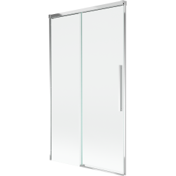 Mexen Rox dvigubas stumdomas vonios ekranas 100 x 150 cm, skaidrus, chromas - 8C9-100-001-01-00