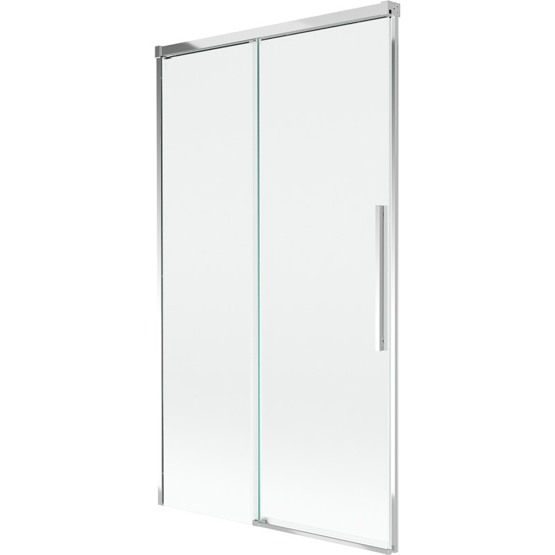 Mexen Rox dviejų dalių stumdomas vonios pertvaras 100 x 150 cm, skaidrus, chromas - 8C9-100-001-01-00