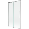 Mexen Rox dvigubas stumdomas vonios ekranas 100 x 150 cm, skaidrus, chromas - 8C9-100-001-01-00
