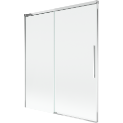 Mexen Rox dviejų dalių stumdomas dušo užuolaidas 140 x 150 cm, permatomas, chromuotas - 8C9-140-001-01-00