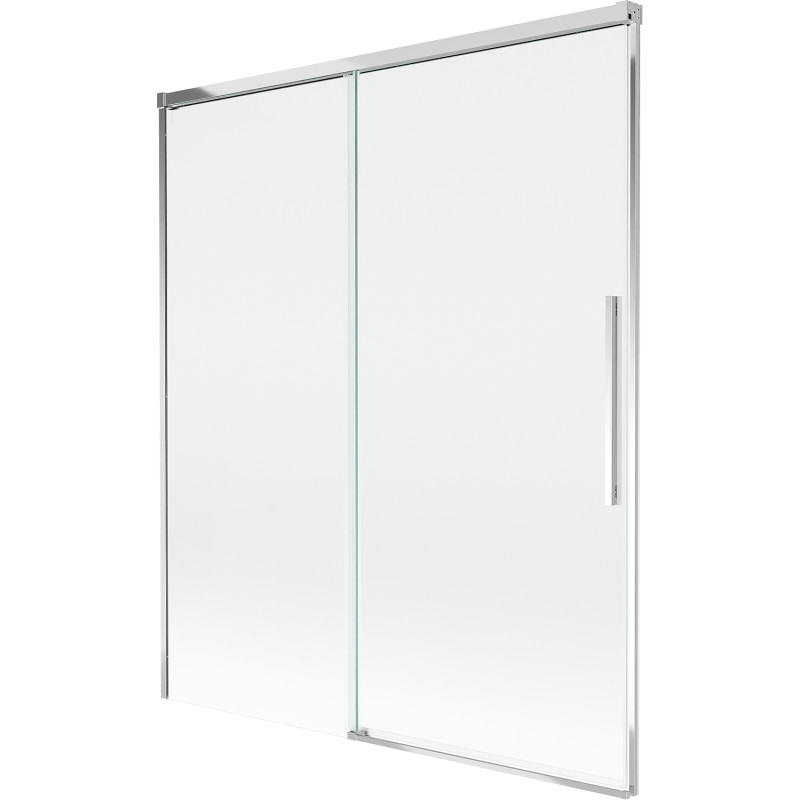 Mexen Rox dviejų dalių teleskopinės vonios durys 140 x 150 cm, skaidrios, chromuotos - 8C9-140-001-01-00