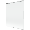 Mexen Rox dviejų dalių stumdomas dušo užuolaidas 140 x 150 cm, permatomas, chromuotas - 8C9-140-001-01-00