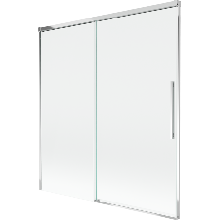 Mexen Rox dviejų dalių slankiojama vonios uždanga 150 x 150 cm, permatomas, chromas - 8C9-150-001-01-00