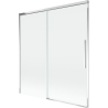 Mexen Rox dušo pertvara, 2-durinis stumdomas, 150 x 150 cm, skaidrus, chromuotas - 8C9-150-001-01-00