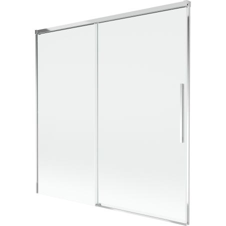 Mexen Rox stumdomas 2-jų dalių vonios ekranas 160 x 150 cm, permatomas, chromas - 8C9-160-001-01-00